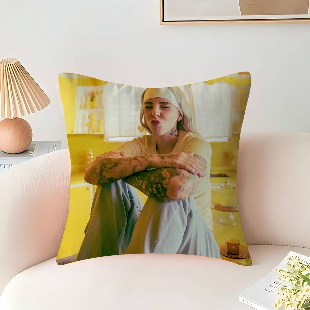 

Singer Young Miko Movie Sticky Pillow Cover Design Cushion Cover Decor Holiday Decorati 16x16Inch