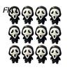 Compact Ghost Face Decor 3D Printed Scream Ornament, Mini Desktop Statue for Halloween Cartoon Desk Figurine Decoration, Funny Skeleton Home