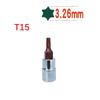 T15 Bit-Steckschlüssel Torx T20 T25 T27 T30 T40 T8 6,35 mm / 1/4 Zoll