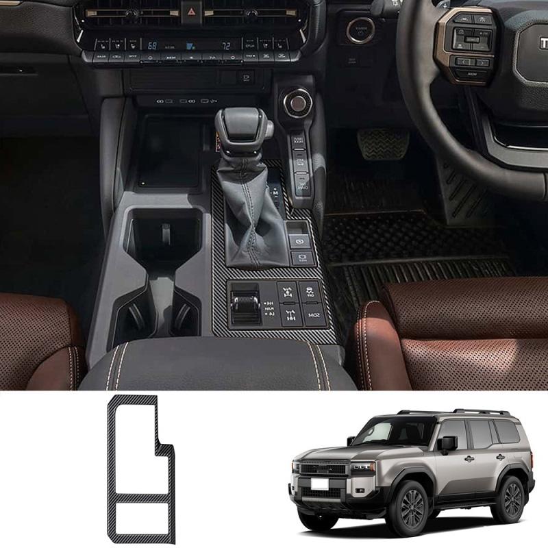 LHD RHD For Toyota Land Cruiser 250 Prado LC250 2024 2025 ABS carbonfiber Center Console Gear Shift Panel Cover Trim Accessories