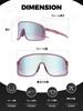 ROCKBROS Photochrome Sport UV400 Ultrahohe Schlagfestigkeit Geeignet für Straße und Herren und mit Aufbewahrungsbeutel Sonnenbrille, Schutz, Farbwechselnd