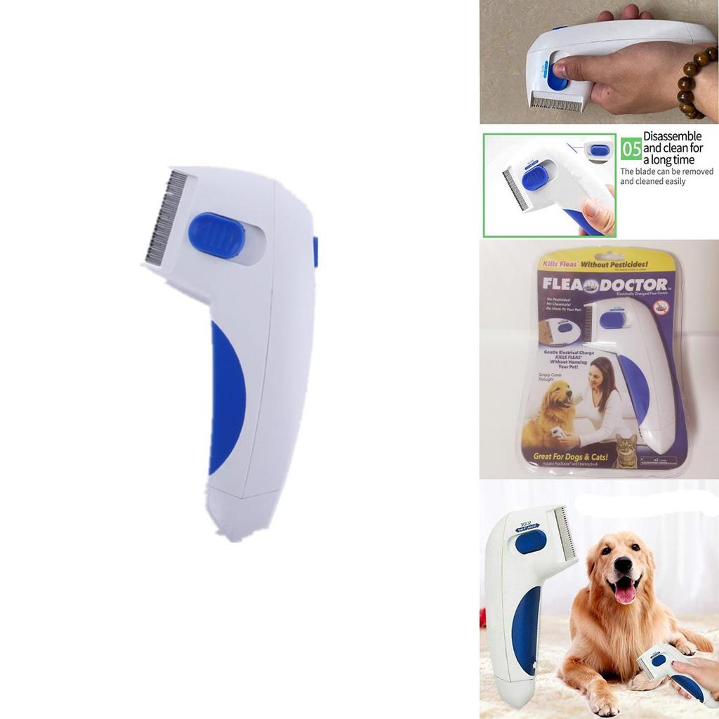 Electric Pet Flea Lice Cleaner Comb Grooming Tool For Cats Dogs Chemical-free And Effective