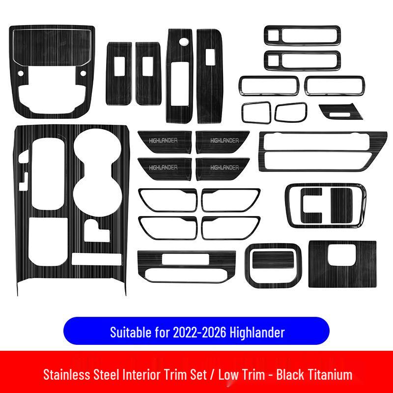 Highlander 22-26 Center Console & Window Decorative Sticker Kit