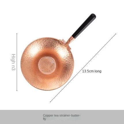 

Pure Copper Tea Funnel Mesh Tea Compartment Tea Strainer Kung Fu Tea Utensils Tea Filter Tea Making Device Japanese Style