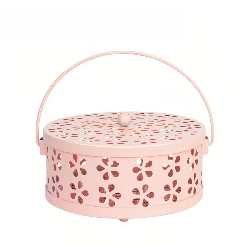 Mosquito Coil Holder Box, Mosquito Coil Burner Container, Mosquito Repellent Coil Stand for Home, Garden, Outdoor and Camping