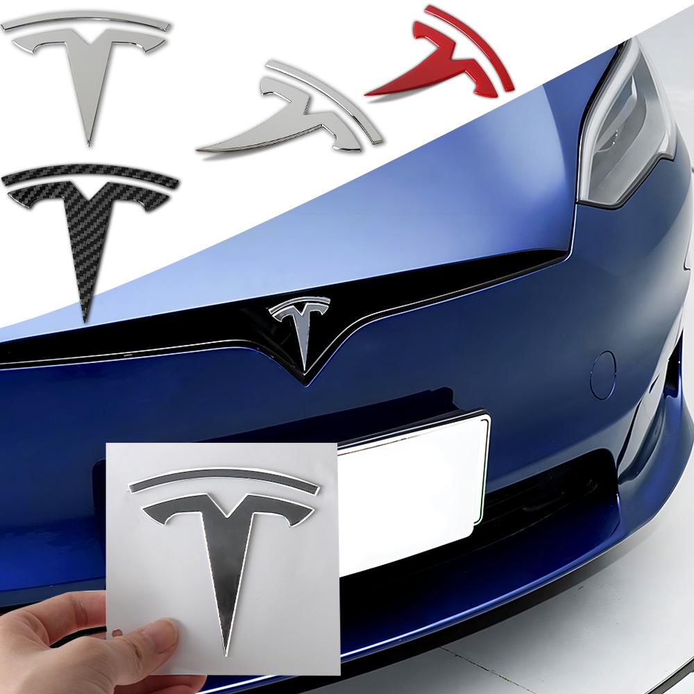 Car Front Grille Rear Trunk Badge Sticker Auto Accessories For Tesla Model 3 Model S Model X Model Y Roadster Bonina SpaceX WYE