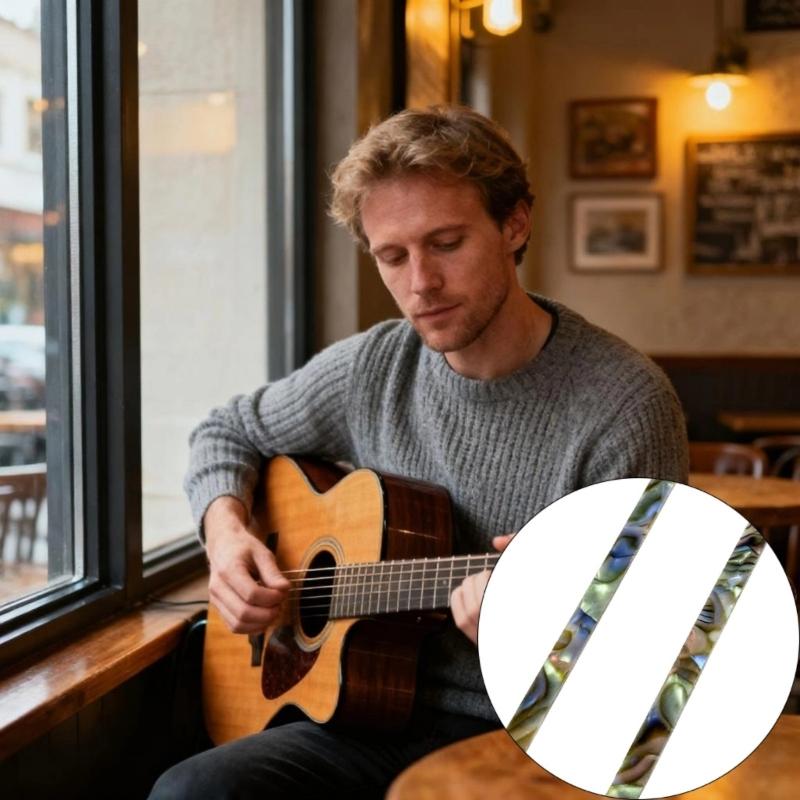 Elegant Guitar Shell Inlay Binding Decoration for Enhances Visual Appeal and Premium Material Durability