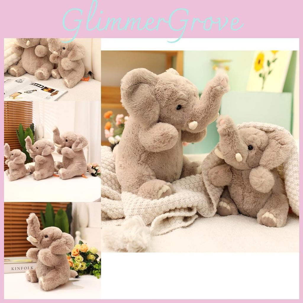 Elephant Realistic Plush Toy Cute Stuffed Animal Companion Ideal For Children And Decoration