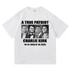 Fashion Men/Women Harajuku Aesthetic Letter Print T-Shirt Charlie Kirk Freedom T Shirt Unisex High Quality Casual Tees Shirts