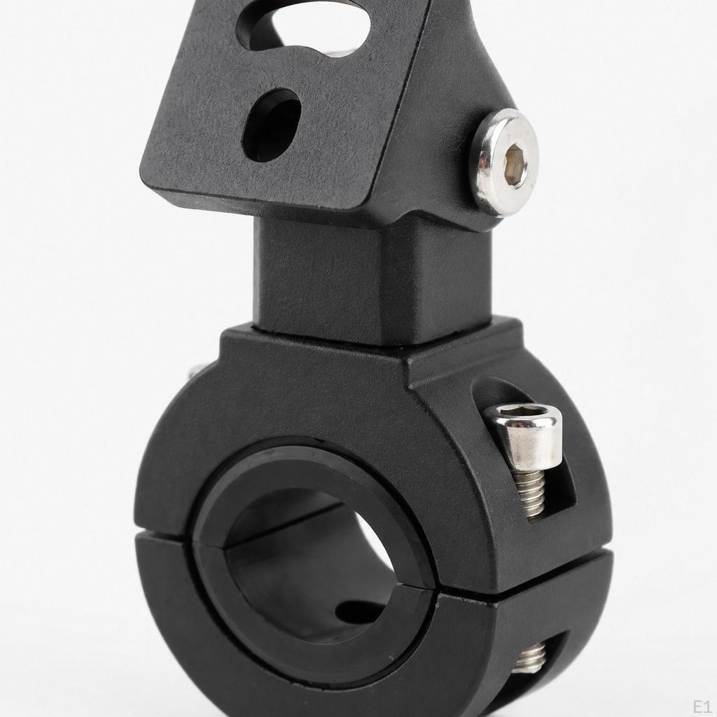 Headlight Bracket, Tube Clamp, High-performance Replacement Parts, Professional Black Aluminum Alloy