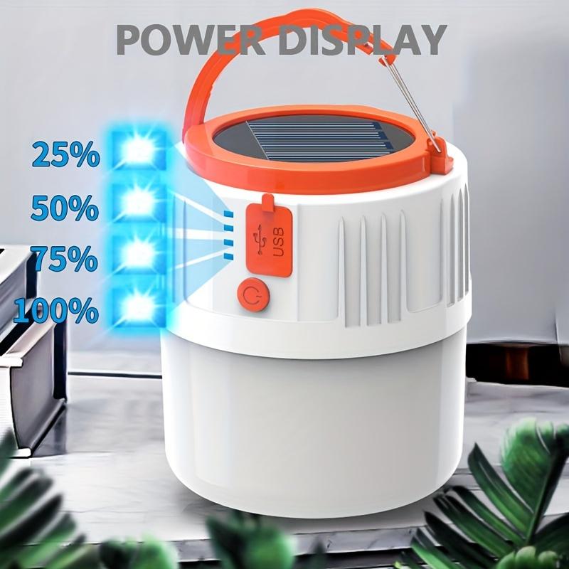 1 Piece 24/42Led Solar Rechargeable Camping Lantern With Usb Charging Emergency Night Outdoor Portable Rechargeable Light Waterproof