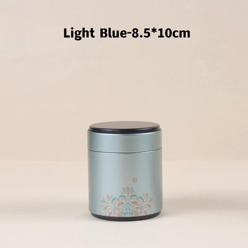 Large Capacity Tea Tin Can Box Tinplate Sealed Jar Packaging Box Metal Round Tank Dry Nut Candy Storage Container Gift Case