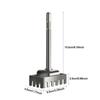 Square Hole Cutter Square Hole Cutter Slotting Square-handled 4 Pits Square Socket Puncher Punch Open Hole Hardware Tools