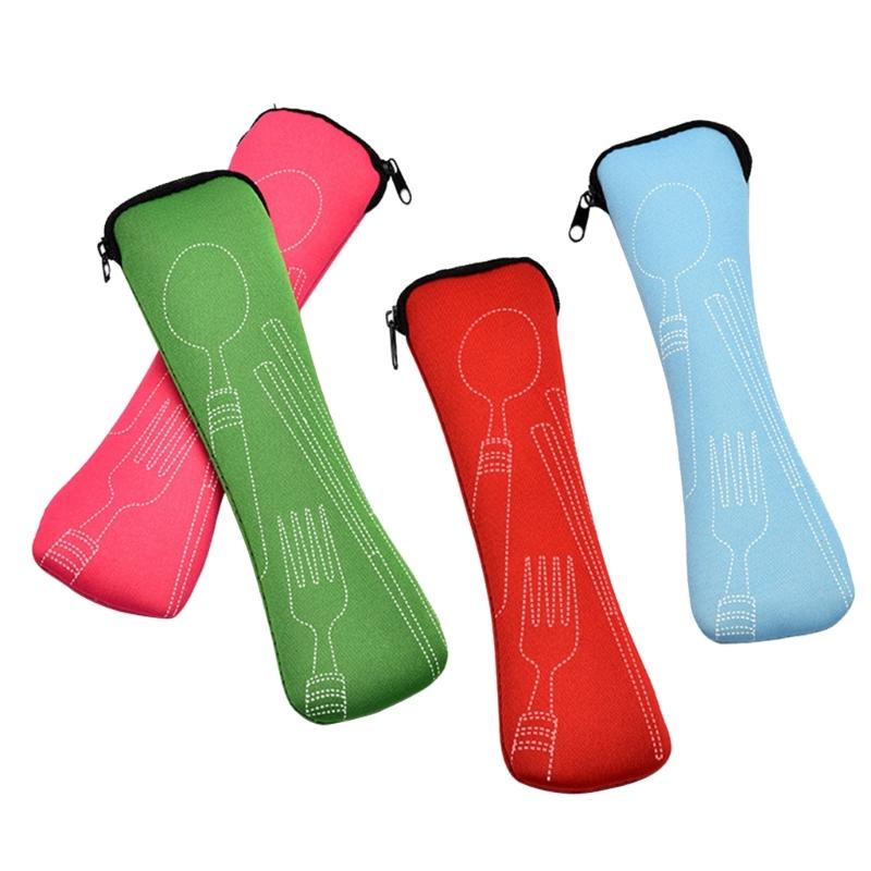 Torba Organizator na Sztućce Piknikowe Torba do Przechowywania Zastawy Stołowej Przenośna Torba na Sztućce