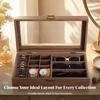 Jewelry Organizer Box with Transparent Lid Dust-Resistant for Dresser, Bedroom