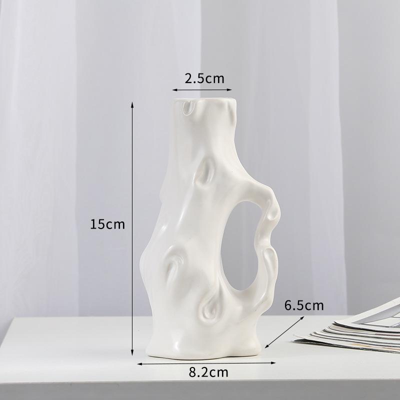Vază Ceramică Decorativă Europeană Creativă pentru Casă, Decor pentru Living, Casă de Oaspeți, Decor pentru Comodă TV, Decorațiune de Birou, Grădinărit Bonsai