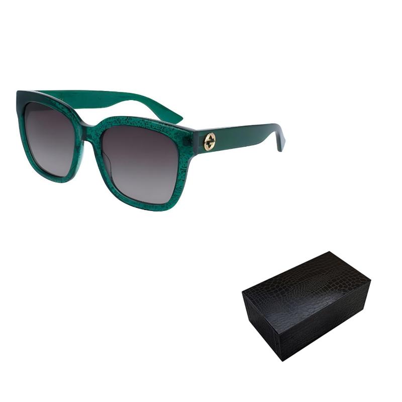 GUCCI Eyewear Double G Square frame Sunglasses (Unisex) Sunglasses GG0034S