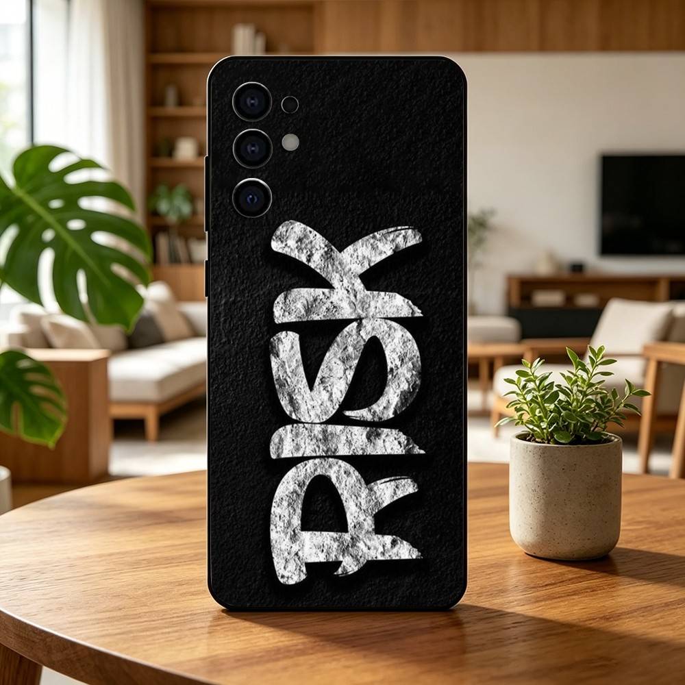 Day Trader RISK RICH   Phone Case For Samsung S25,S24,S21,S22,S23,S30,Ultra,S20,Plus,Fe,Lite,Note,10,Black Cover