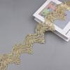 10Yards 9cm Width Flower Lace Trim White Black Gold Sewing Decoration Lace Ruffle Trim Splicing Cloth Ruffled Trim Fabric