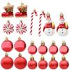 29/20Pcs Candy Cane Pine Cone Christmas Tree Balls Hanging Christmas Pendant  New Year