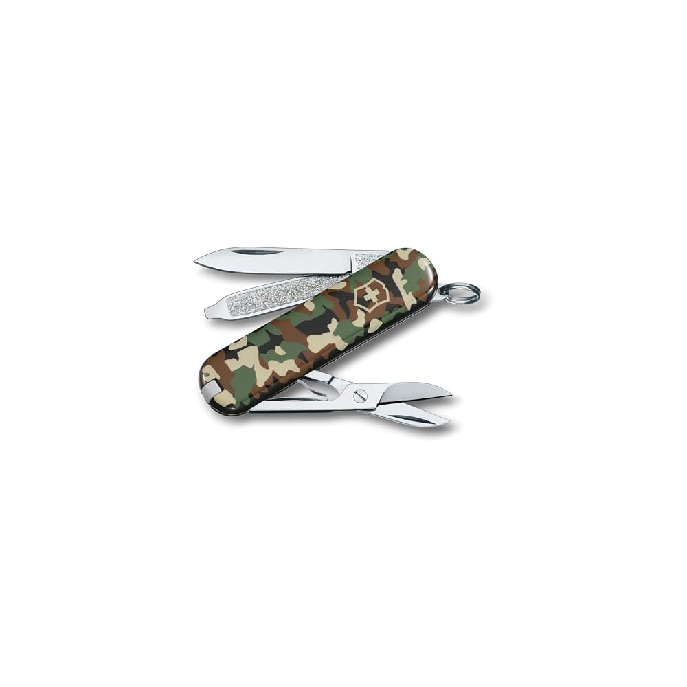Victorinox Classic SD Camouflage Swiss Army Knife 7 Functions Compact Lightweight Multi-Tool