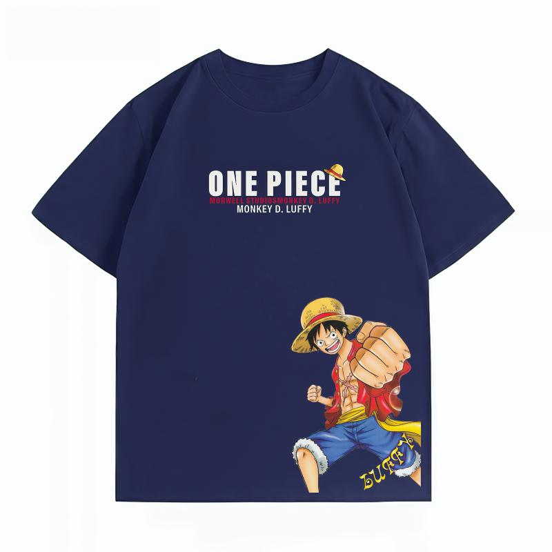 Unisexs Clothing New 100 Cotton Summer TShirt Bandai One Piece Unisexs TShirt Luffy Print Casual Unisexs TShirt