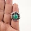 Green Onyx Cab Ring Jewelry, Handmade Spiritual Gemstone Jewelry , 925 Sterling Silver Ring Handmade, Beautiful Silver Jewelry For Wedding Gift