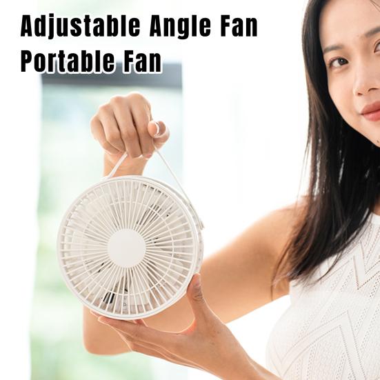 

Складной настольный вентилятор с 4 скоростями, регулируемым углом, малошумным, перезаряжаемым персональным кондиционером, небольшим вентилятором белый
