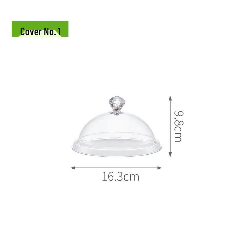 Multi-Compartment Food Display Tray with Lid 6 inch