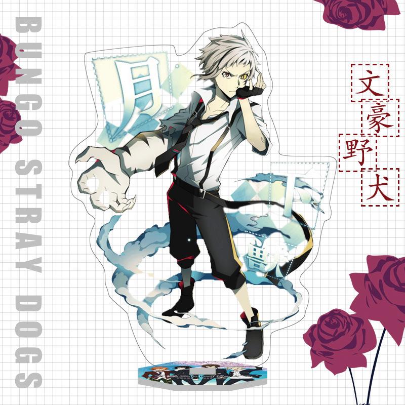 Japan Bungo Stray Dogs Anime Figur Acryl Stand Modell Spielzeug Dazai Osamu Nakahara Chuuya Ryunosuke Akutagawa Schreibtisch Dekor