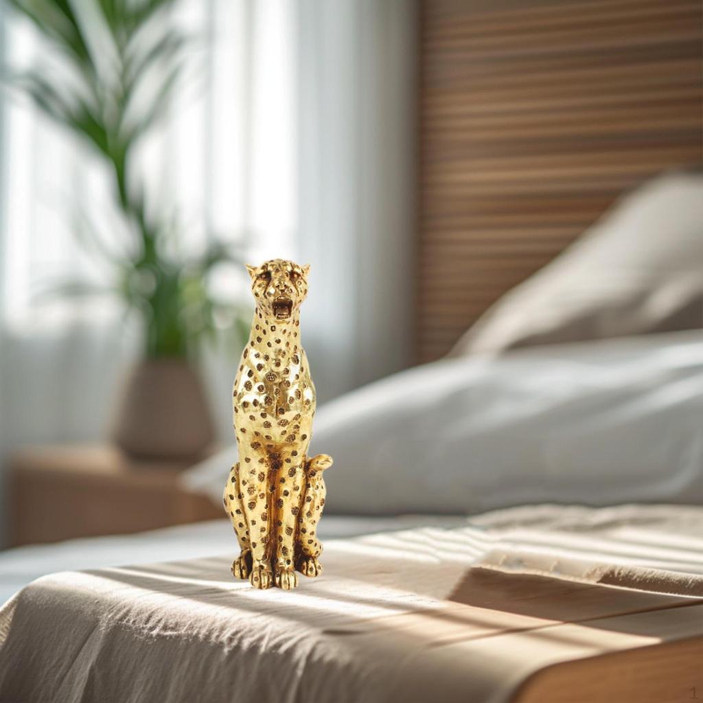 Cheetah Figurine - Animal Sculpture for Home Decor