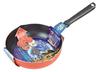 Pearl Metal Extra Deep Blue Diamond Coat Induction Compatible Frying Pan 24cm Orange Double-sided HB-2645
