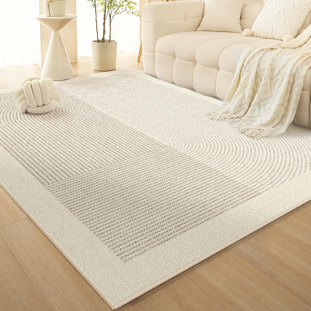 French Cream-Style Carpet, Living Room Sofa, Coffee Table Blanket, Anti-Slip Bedroom Bedside Floor Mat, Home Decoration