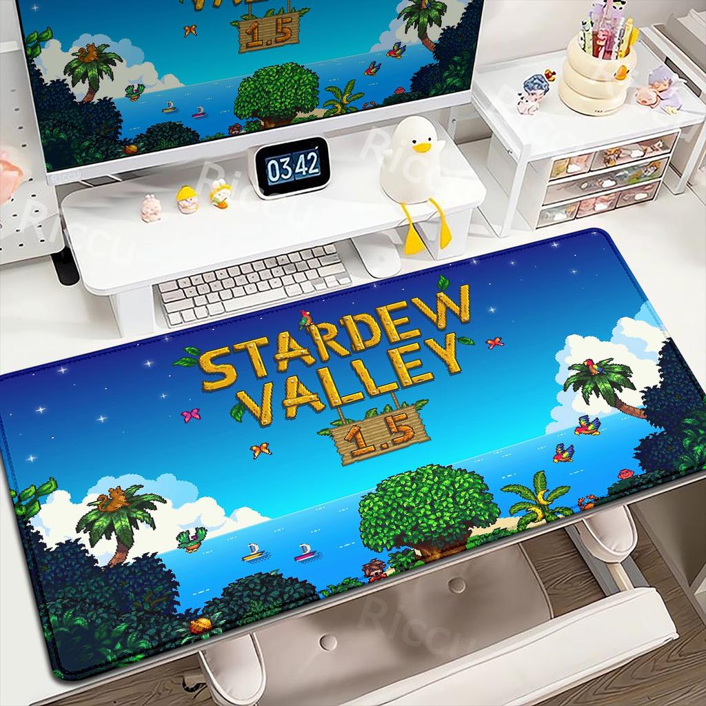 Anime Mousepad Stardew Valley Deskmat XXL Game Desk Protector Mat Antislip Keyboard Mice Mat Pc Accessories Rubber Mausepad Cute