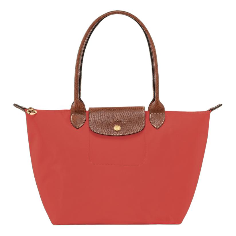 

Longchamp Le Pliage Original Printed Logo Zipper Closure Shoulder Tote Bag Women tote bag Tomato-Red L2605089P94 Basic Set (Bag)