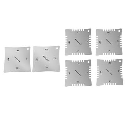 Stainless Steel Guitar Notched Radius Gauges Set Up Luthier Tools Including String Action Guitar Notched Radius Gauges
