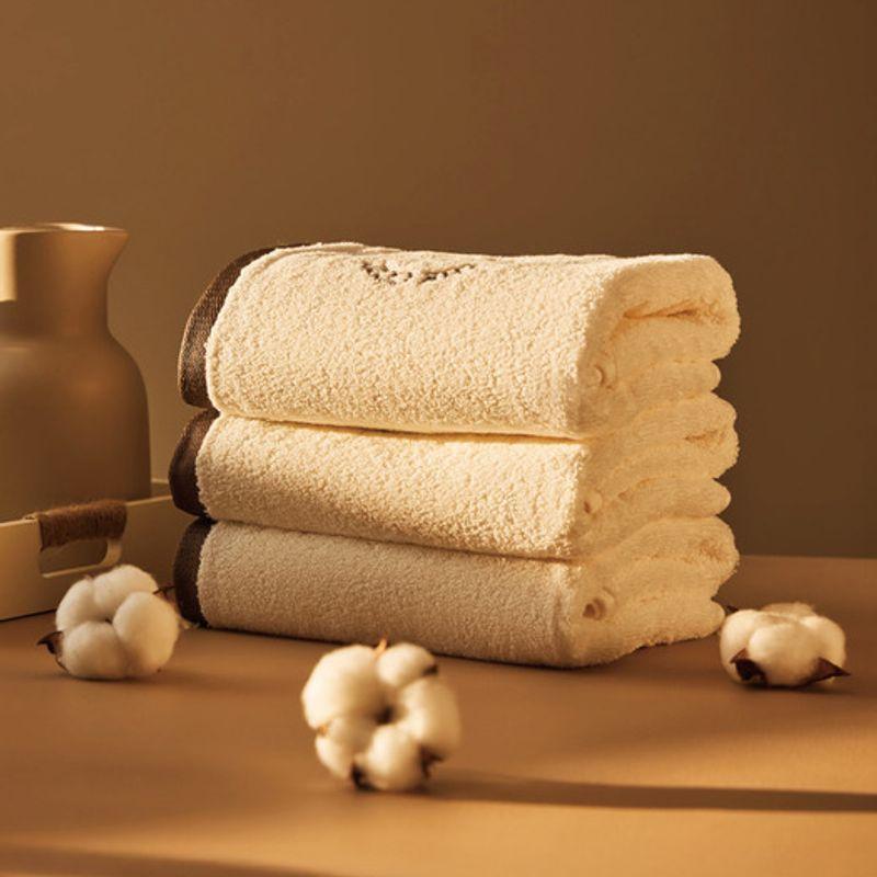 Solest Cotton & Bamboo Fabric Whip Towel Acne Antibacterial 240g Hotel Towel, 4-Piece Convenient Packaging
