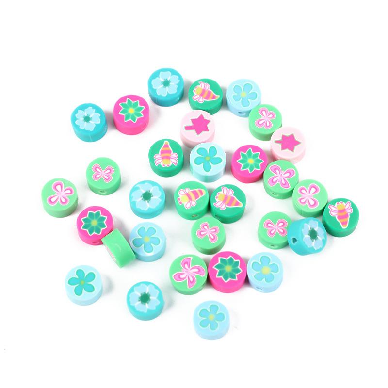 Diy Polymer Clay Soft Ceramic Beads, Round Soft Ceramic Beads Handmade Jewelry Accessories