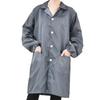 Unisex Anti-static Dustproof Lab Coat for Electronics Work In Blue/White