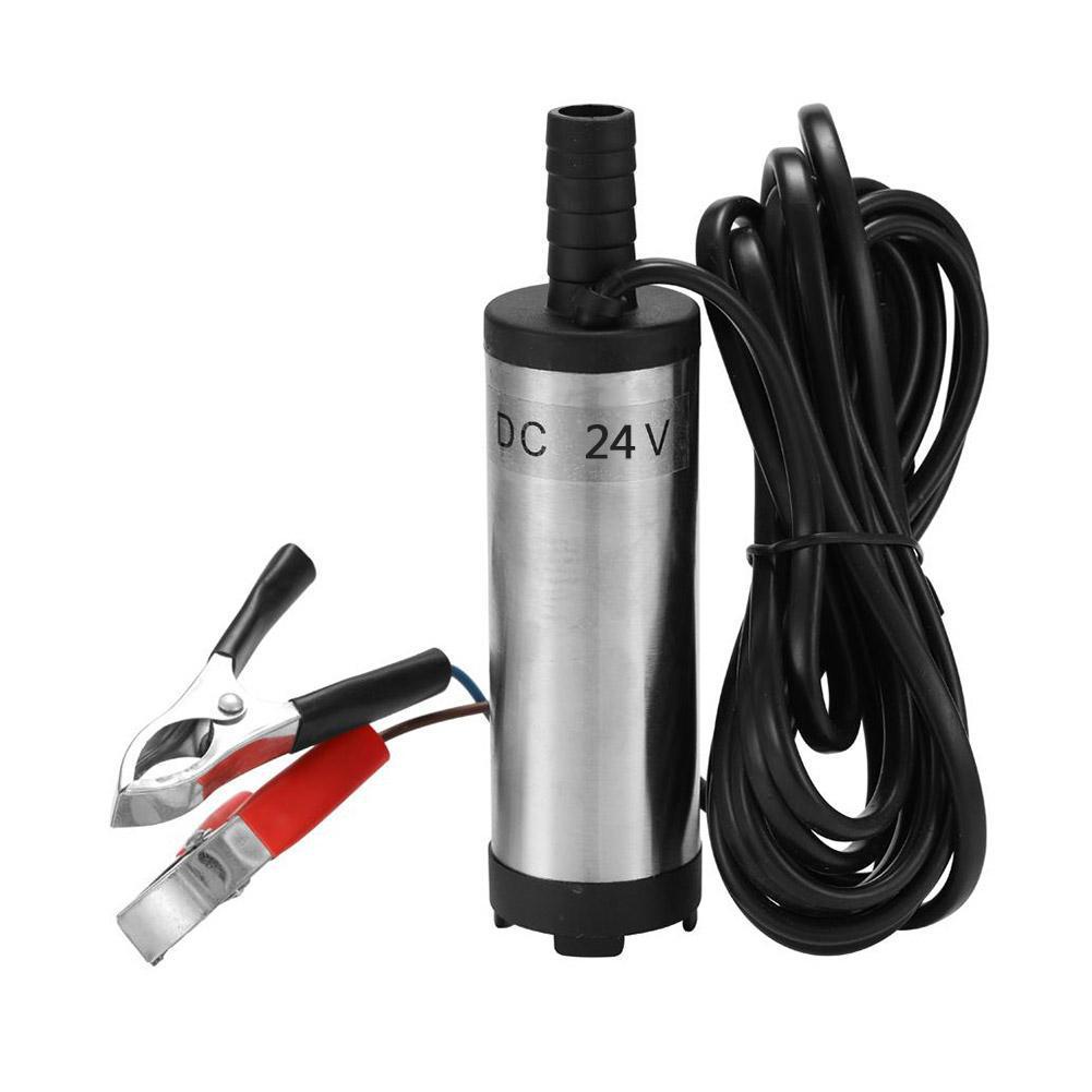 Dual Voltage Electric Oil and Water Submersible Pump - 12V/24V Diesel Transfer Pump