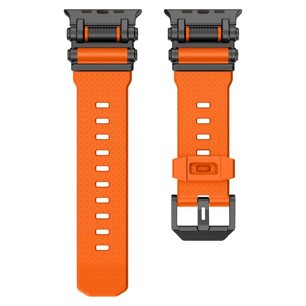 Rubber Sports Strap for Apple Watch Ultra 3 49mm Series 11 10 46mm Silicone Metal Bracelet for iWatch 9 8 7 6 SE 44MM 45MM Band