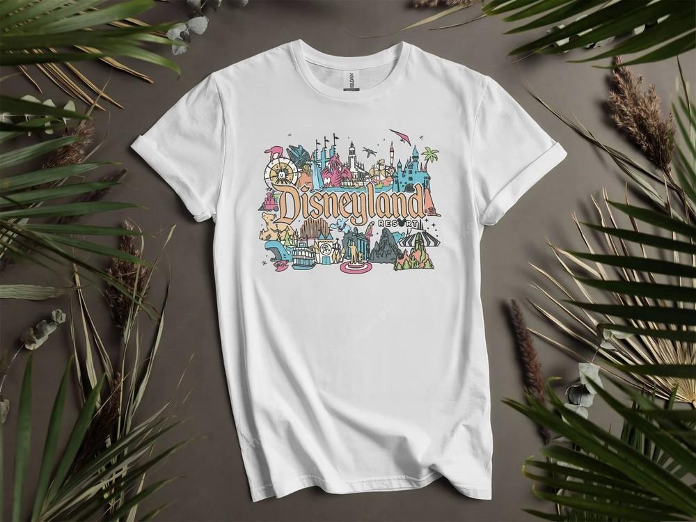 

Disneyland Resort Happiest Place on T-shirt T shirt Men Women Unisex Tshirt K450 XL