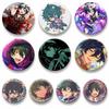 Cartoon Virtual Singer Mika Kagehira Brooches Game Ensemble Stars Badge Bag Jacket Decor Pins Fans Collect Cosplay Jewelry Gifts