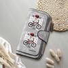 Stylish Biker Pattern Long Wallet Casual Portable Card Holder Leather Purse