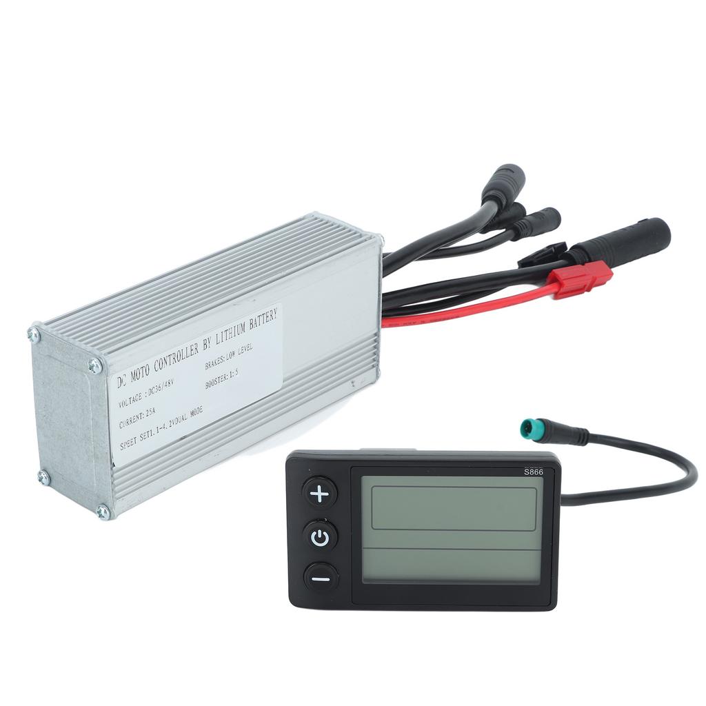 JN25A Motor Controller Set Light Weight Bike Controller S886 Display Panel Kit Multi Function Electric Bike Conversion