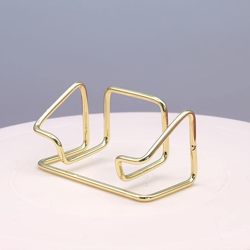 1PC Business Card Holder, Desktop Business Card Storage Rack, Simple Business Card Box Storage Seat, Metal Business Card Holder.