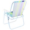 Faltbarer Campingstuhl mit Rückenlehne für Camping, Garten, Strand, Stabil