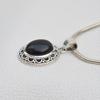 Black Onyx Pendant, 925 Sterling Silver Pendant, Boho Pendant, December Birthstone Pendant, Handmade Pendant, Designer Pendant, Gift for Her