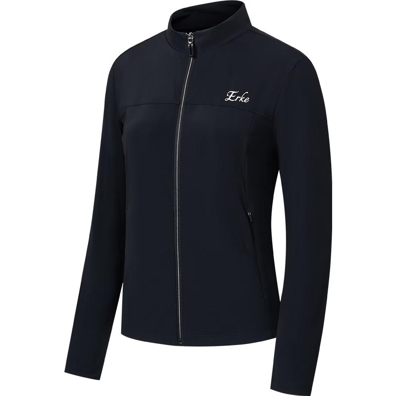 ERKE Women s 2026 Stand-Collar Zipper Cardigan Sweatshirt M