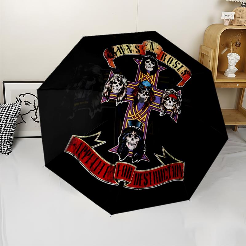 Guns N Roses (1) Umbrella sturdy frame suitable for outdoor activities beach travel ideal gift for all seasons